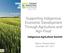 Supporting Indigenous Economic Development Through Agriculture and Agri-Food