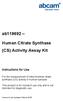 Human Citrate Synthase (CS) Activity Assay Kit