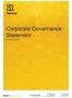 Corporate Governance Statement as at 30 June 2017