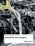 Automotive and aerospace
