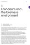 1 Economics and the business environment