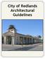 City of Redlands Architectural Guidelines