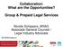 Collaboration: What are the Opportunities? Group & Prepaid Legal Services