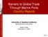 Barriers to Global Trade Through Marine Ports Country Reports