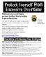 Protect Yourself From Excessive Overtime