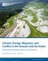 Climate Change, Migration, and Conflict in the Amazon and the Andes. Rising Tensions and Policy Options in South America