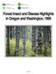 Forest Insect and Disease Highlights in Oregon and Washington, 1999