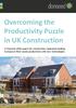 Overcoming the Productivity Puzzle in UK Construction