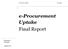 e-procurement Uptake Final Report Prepared for DG GROW