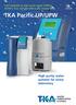 TKA Pacific UP/UPW. High purity water systems for every laboratory