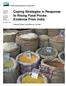 Coping Strategies in Response to Rising Food Prices: Evidence From India