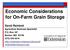Economic Considerations for On-Farm Grain Storage