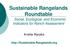 Sustainable Rangelands Roundtable Social, Ecological, and Economic Indicators for Ranch Assessment