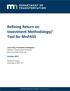 Refining Return on Investment Methodology/ Tool for MnPASS