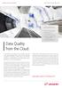 Data Quality from the Cloud.