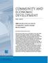 Community And Economic Development