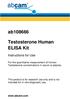 Testosterone Human ELISA Kit