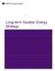 Long-term Nuclear Energy Strategy