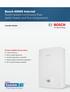 Bosch 4000S Internal Room-sealed continuous flow water heater and flue components
