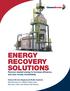 ENERGY solutions. Recover wasted energy to increase efficiency and save money immediately.