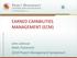 Earned Capabilities Management (ECM) A new approach to Agile Governance, building on EVM best practices