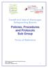 Policies, Procedures and Protocols Sub Group