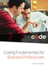 Coding Fundamentals for Business Professionals COURSE OVERVIEW