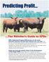 Predicting Profit. The Rancher s Guide to EPDs