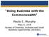 Doing Business with the Commonwealth. Paula E. Murphy. May 23, 2018 Bureau of Diversity, Inclusion and Small Business Opportunities (BDISBO)