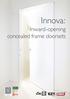 Innova: Inward-opening concealed frame doorsets