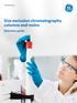 Size exclusion chromatography columns and resins Selection guide