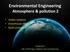 Environmental Engineering Atmosphere & pollution 2