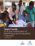 Siaya County End Line Assessment of Monitoring and Evaluation Capacity. September Publication ID Code Goes Here