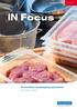 Fresh innovations. Fresh meat. ocus. Innovative packaging solutions for fresh meat