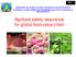 Agrifood safety assurance for global food value chain