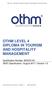 OTHM LEVEL 4 DIPLOMA IN TOURISM AND HOSPITALITY MANAGEMENT