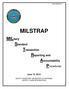 MILSTRAP. MILitary Standard Transaction Reporting and Accountability Procedures. June 13, 2012
