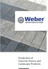 Production of Concrete Pavers and Landscape Products