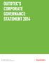 OUTOTEC S CORPORATE GOVERNANCE STATEMENT 2014