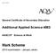 klm Mark Scheme Additional Applied Science 4863 General Certificate of Secondary Education AASC/2F Science at Work 2010 examination - January series