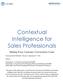 Contextual Intelligence for Sales Professionals