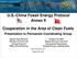 U.S.-China Fossil Energy Protocol Annex II. Cooperation in the Area of Clean Fuels