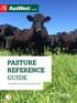 PASTURE REFERENCE GUIDE. The guide to all your pasture needs