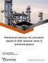 Prevention solution for corrosion issues in CO2 removal units in ammonia plants
