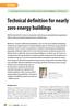 Technical definition for nearly zero energy buildings