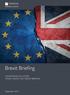Brexit Briefing THOMPSONS SOLICITORS TRADE UNION LAW GROUP BRIEFING