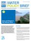 WATER POLICY BRIEF BRIEF. Dams and Malaria in Sub-Saharan Africa SERIES. Key findings