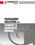 PACKAGING SOLUTION FOR CEMENT & CONCRETE MIXING
