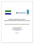 Updated Consolidated Report on Projects Implemented under the Sierra Leone Multi-Donor Trust Fund
