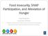 Food Insecurity, SNAP Participation, and Alleviation of Hunger